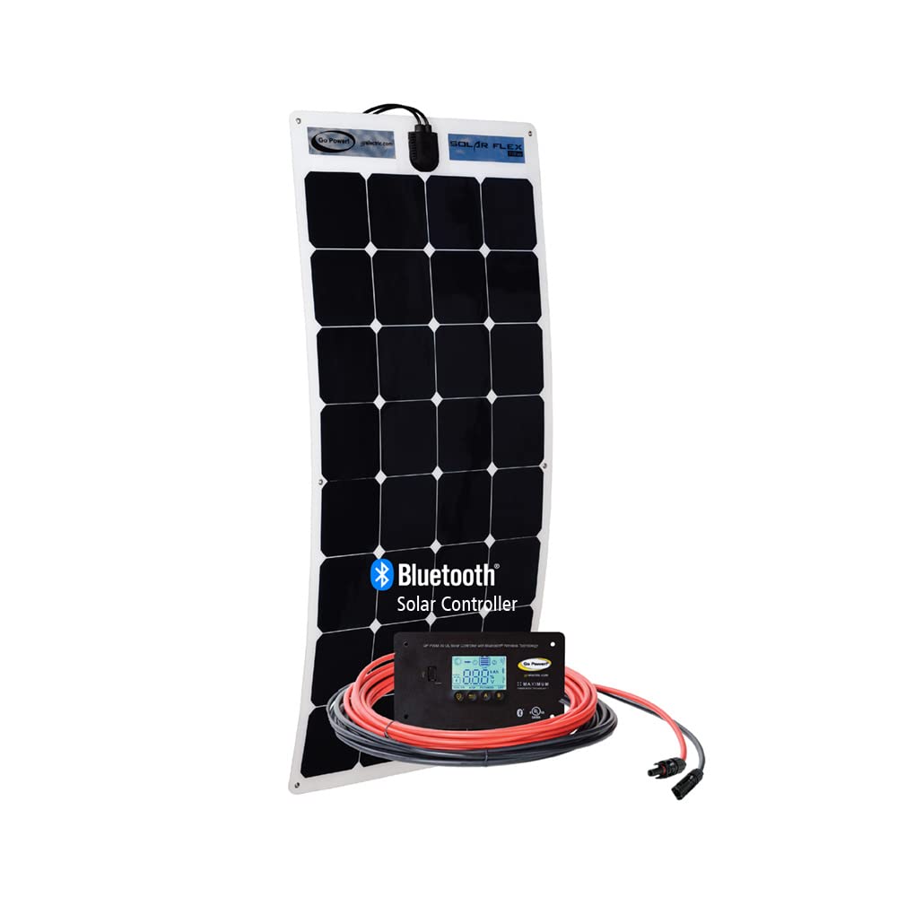 Solar KIT W. 30A Digital Controller GP-FLEX-110: 110W/5.71A