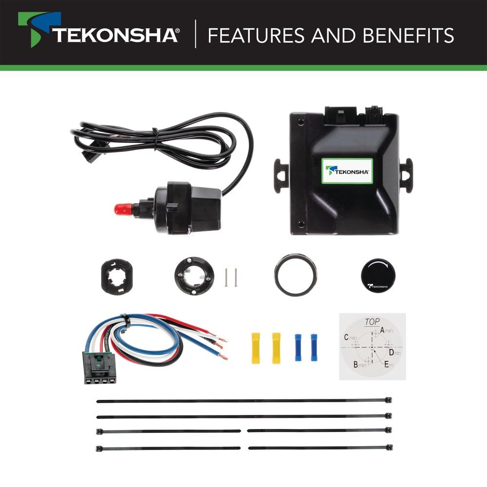 Prodigy iD TEKONSHA Smart Phone Configured Brake Controller for Trailers with 1-4 Axles, Compatible with Ford, GM, Chevy, Dodge, RAM, Toyota, Jeep (Please Verify Vehicle Compatibility