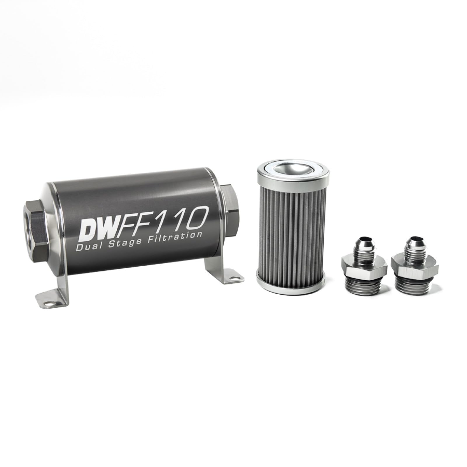in-line DeatschWerks Fuel Filter and housing kit (8-03-110-040K-6)
