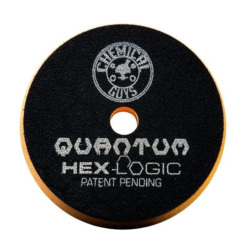 Chemical Guys Hex-Logic BUFX112HEX6 Quantum Medium-Heavy Cutting Pad, Orange (6.5 Inch Pad Made for 6 Inch Backing Plates)