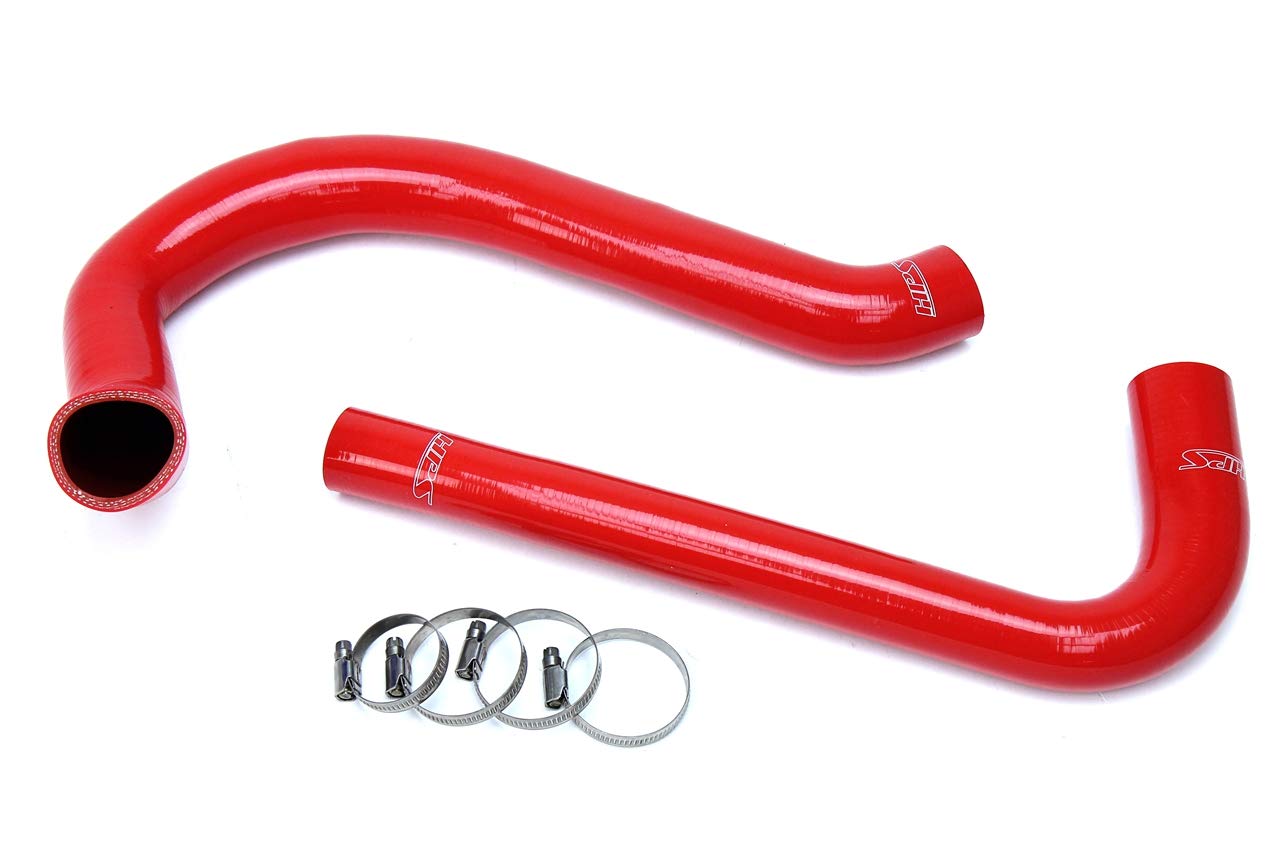 Silicone Radiator Coolant Hose Kit HPS 57-1627-RED, Red