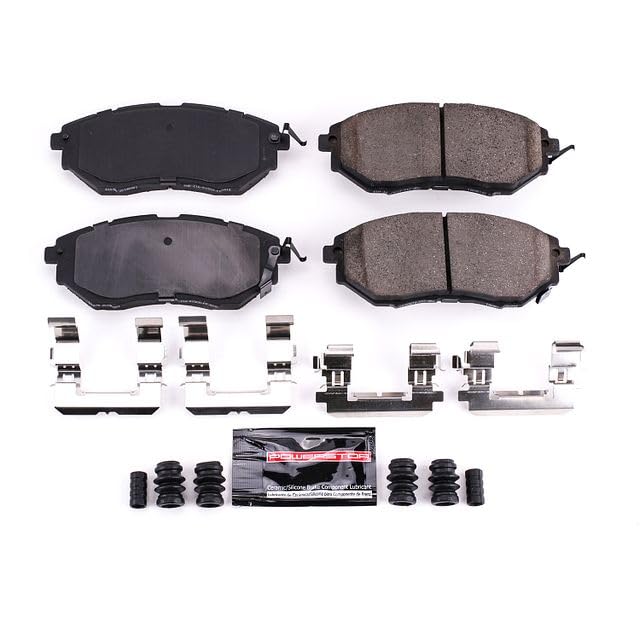 Power Stop Z23-1078 Z23 Sport Carbon Fiber Infused Ceramic Brake Pads with Hardware For B9 Tribeca, Forester, Legacy, Outback, Tribeca, WRX [Model Specific]