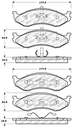 Sport Brake Pads StopTech 309.04770 with Shims and Hardware