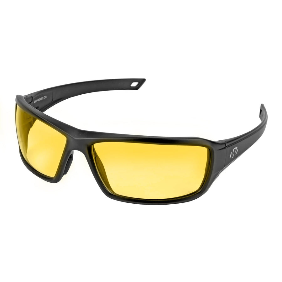 Walker's Full Frame IKON Forge Shooting Glasses | Impact-Resistant Non-Slip Frame Hunting Shooting Eyesight Protection Glasses, Microfiber Lens Cloth & Carry Case Included, Amber