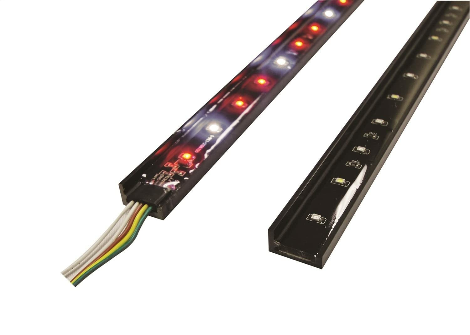 49" Rampage Products LED Tailgate Light Bar | Black, Superbrite LED 6 Function, Brake, Left/Right Turn Signals, Flasher/Running Lights, Reverse/Backup Lights | 960137 | Universal Fit