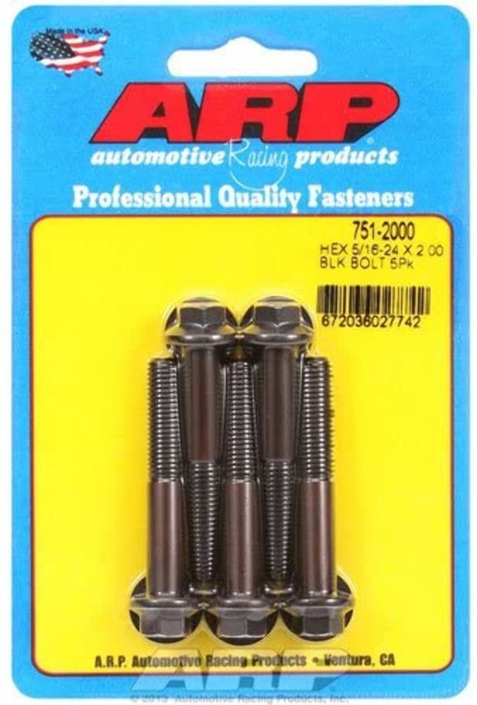 Hex ARP (751-2000) Oxide Bolt, Black