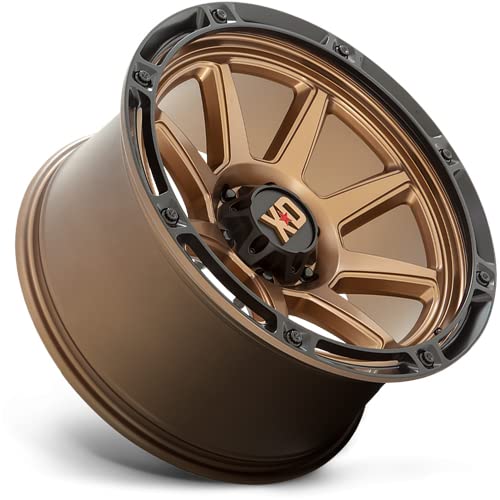 XD Wheels Matte Bronze Xd863 Wheel with Black Lip Alloy Steel (20 x 12. inches /5 x 71 mm, -44 mm Offset)