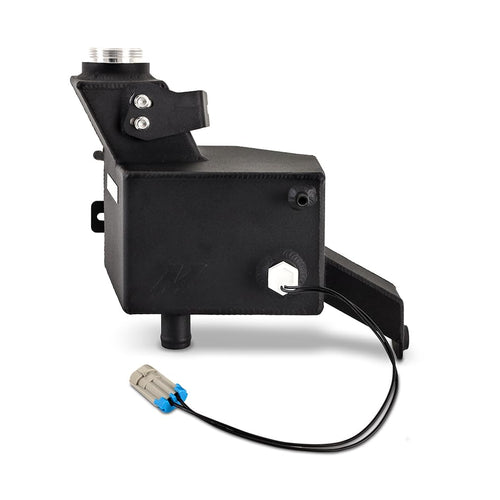 Mishimoto Degas Tank Aluminum, Compatible with Ram 6.7L Cummins 2013-2018, Micro-Wrinkle Black