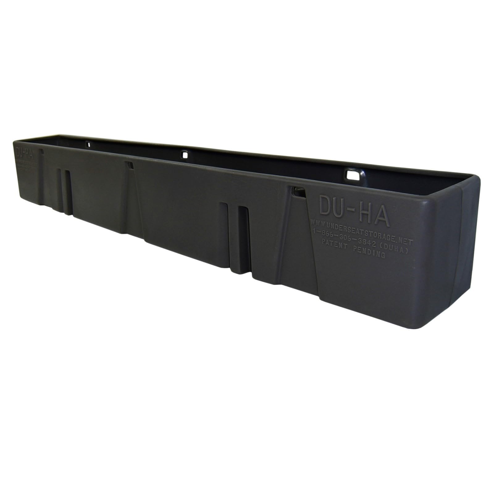 DU-HA Storage Unit Behind-The-Seat fits 07-19 Chevy Silverado/GMC Sierra Regular Cab (Classic) | Black Heavy-Duty Back Seat Organizer | 10058