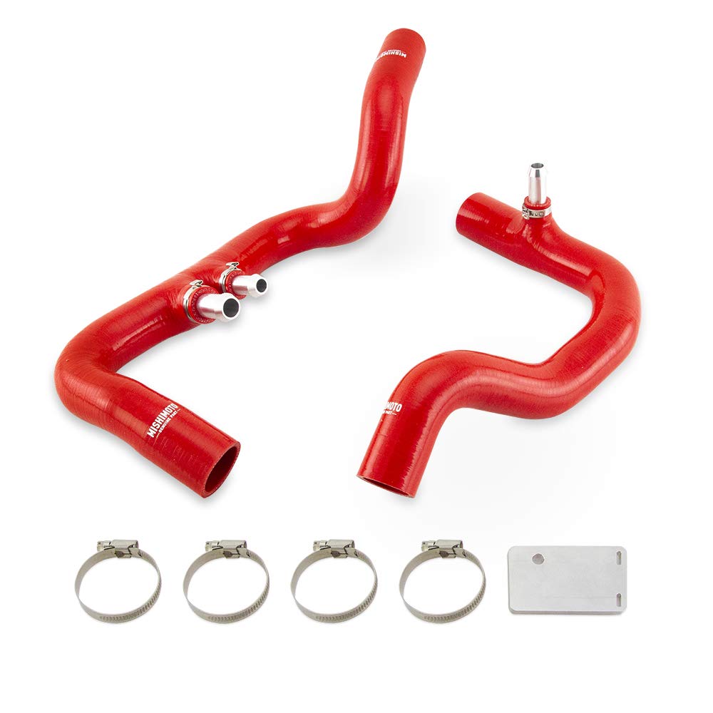 Mishimoto Silicone Coolant Hose Kit MMHOSE-JLP-18ARD, Compatible With 2018+ Jeep Wrangler JL 3.6L W/Automatic Transmission, Red