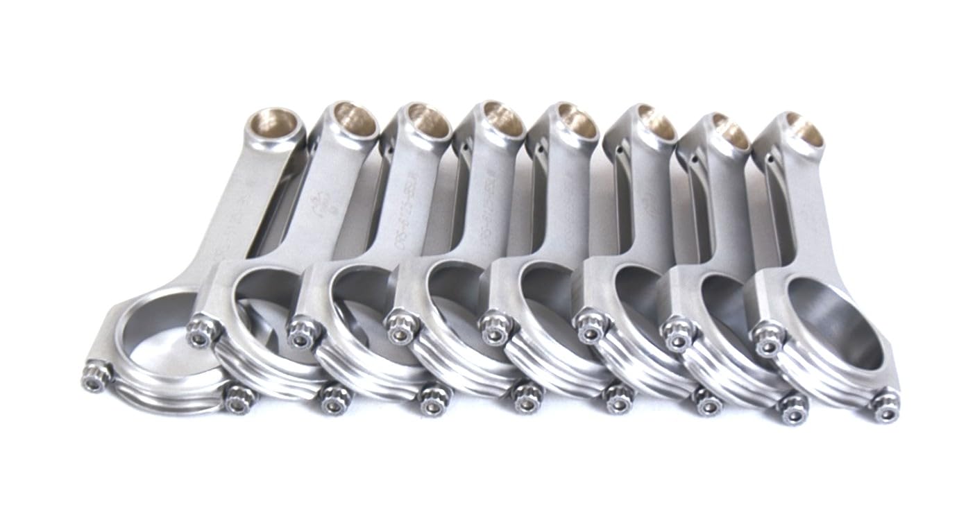 Eagle Specialty Products CRS6125BLW 4.5185R 6.125" Light Weight 4340 Forged H-Beam Connecting Rod Set for Small Block Chevy