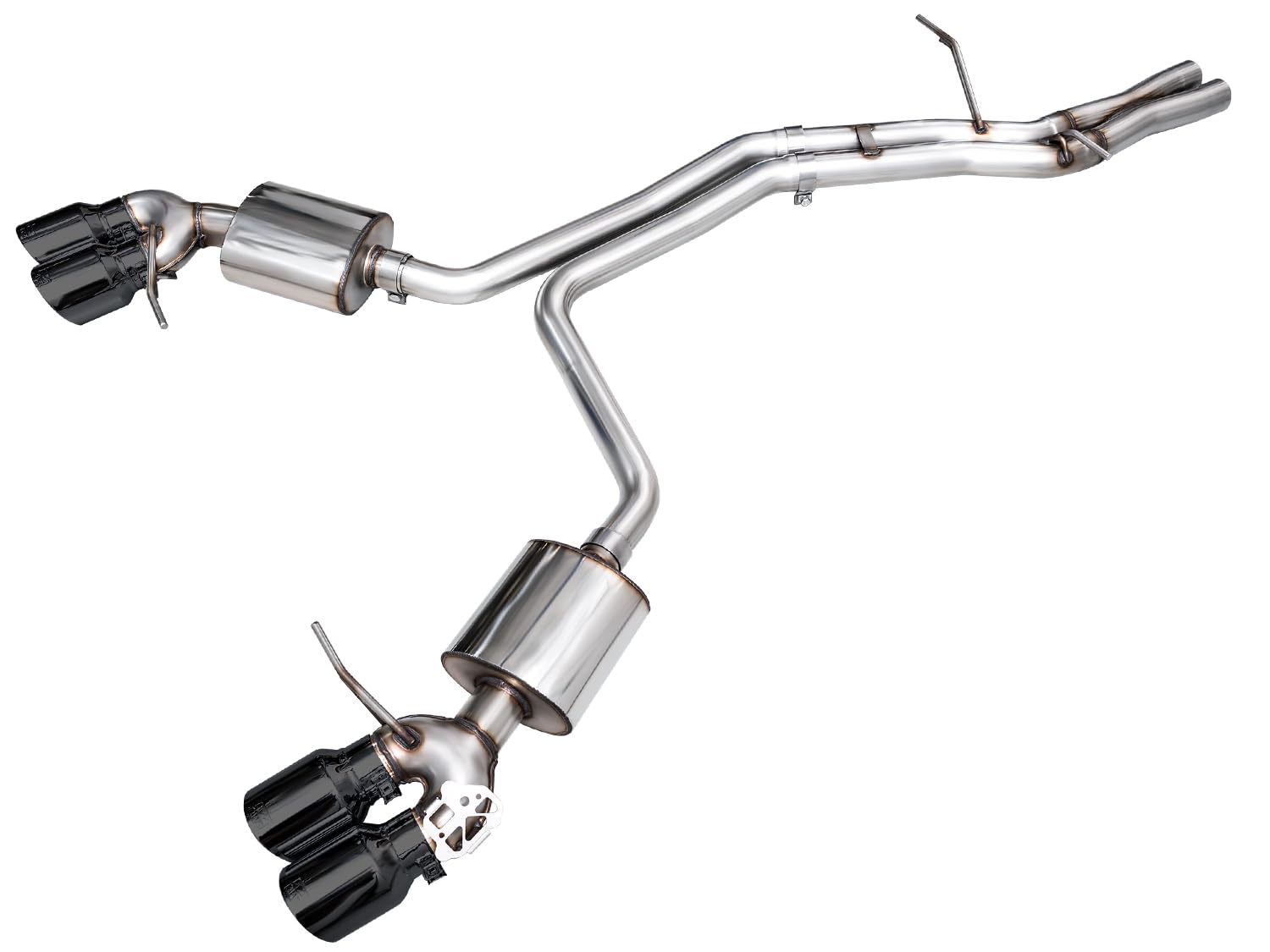 AWE Catback Touring Edition Exhaust for '22+ Porsche Macan 2.9TT - Diamond Black Tips (3015-43952)