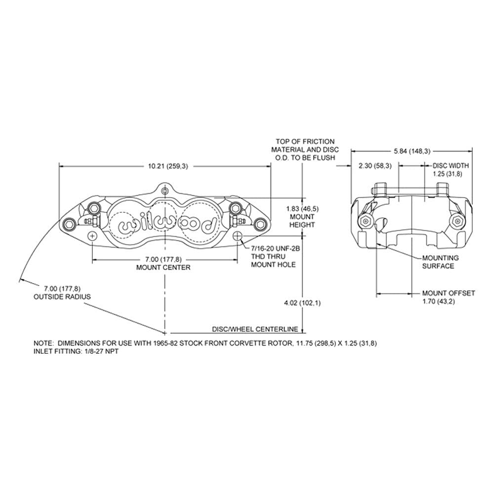 R/H Caliper-D8-6, Front, Ano