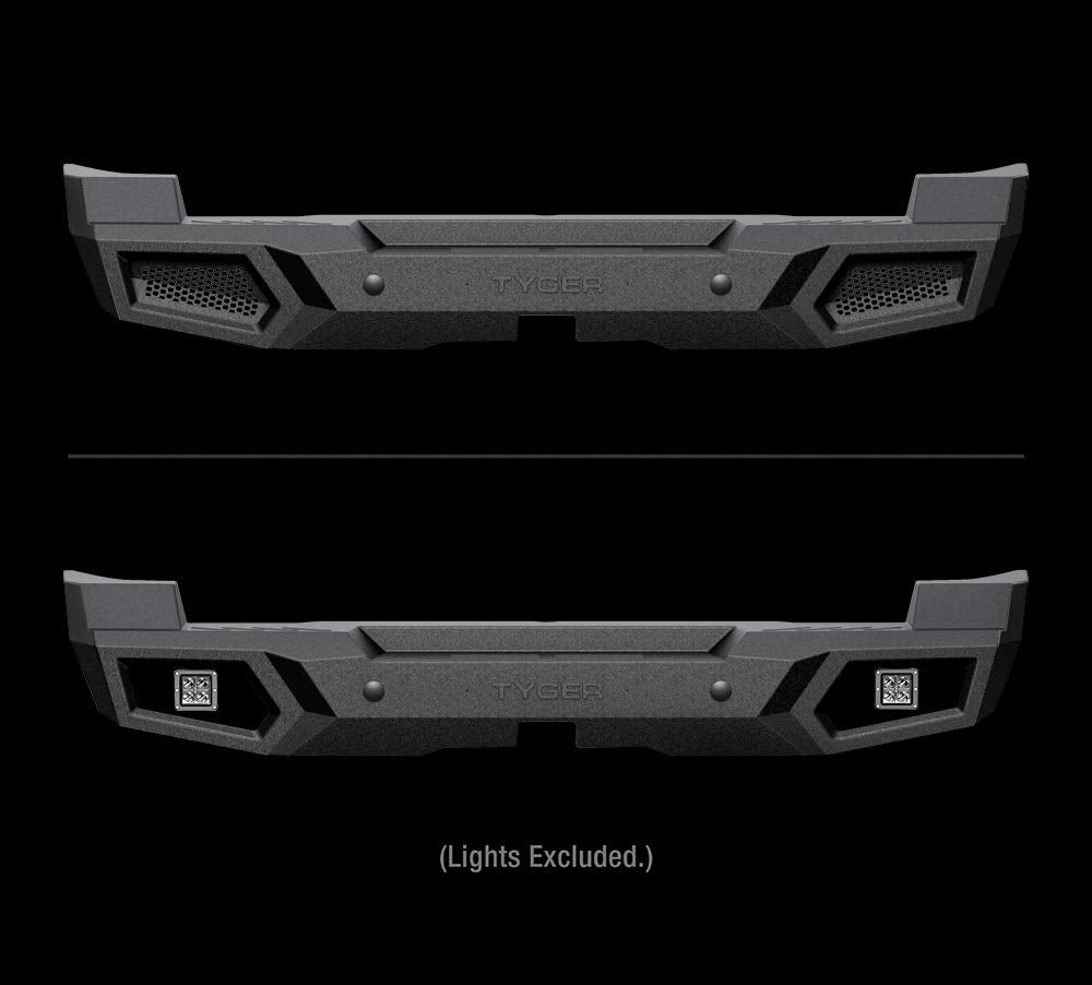 Tyger Auto Rear Bumper Kit TG-BP9T80698 Compatible with 2007-2014 Toyota FJ Cruiser | Textured Black | Rock Crawler