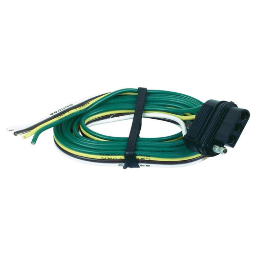 48" Husky 13191 4-Wire Flat Trailer Connector for Car End