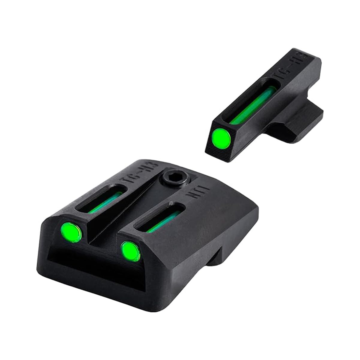 TFO TRUGLO Handgun Sight Set - Fits Novak LoMount Cut .270/.450