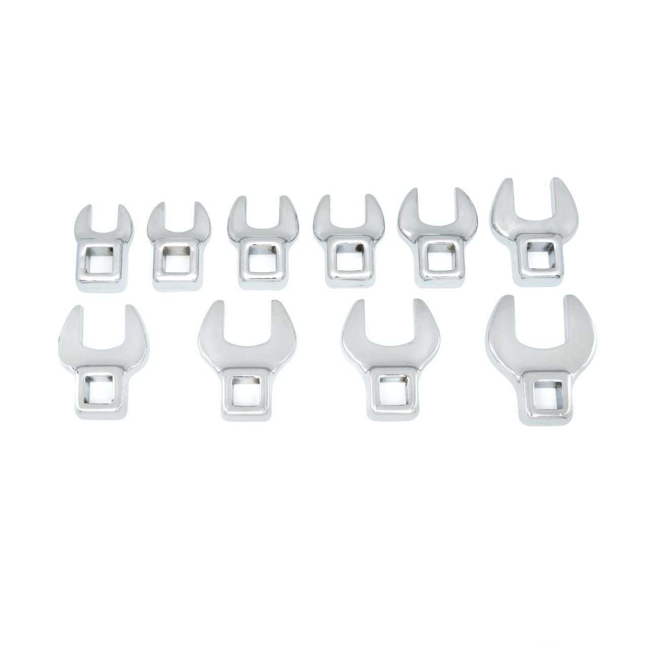 3/8" Drive GEARWRENCH 10 Pc. Crowfoot Wrench Set, Metric - 81909