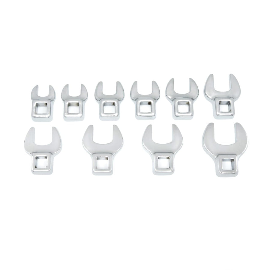 3/8" Drive GEARWRENCH 10 Pc. Crowfoot Wrench Set, Metric - 81909