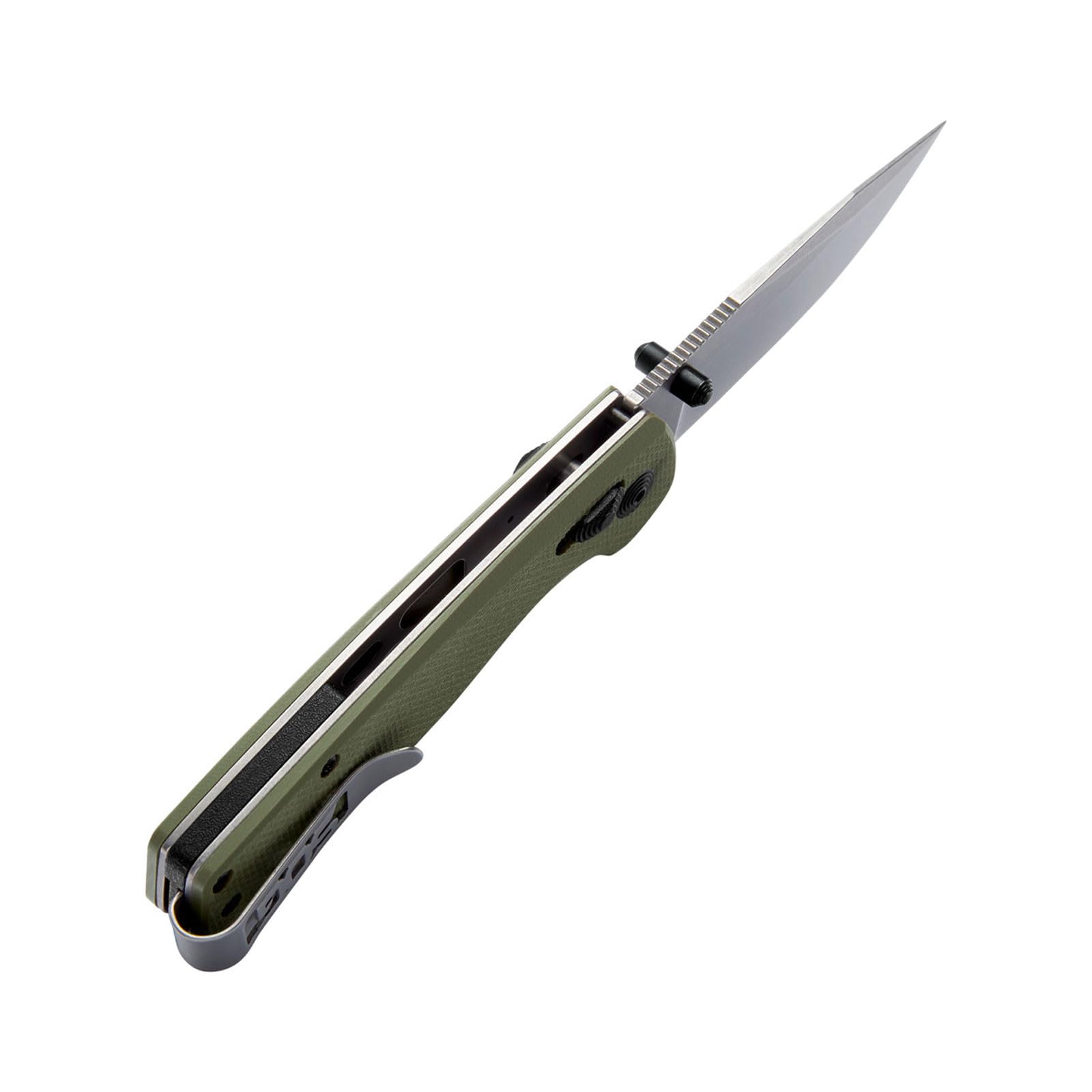 SOG Daily Carry Terminus XR G10 Rugged EDC Ambidextrous Pocket Folding Knife | G10 Handle | Wear-Resistant D2 Steel Blade, Olive Drab, Clam Pack
