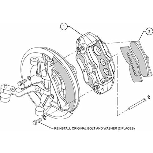 Caliper Kit Wilwood D8-6 65-82 Corvette w/Pads