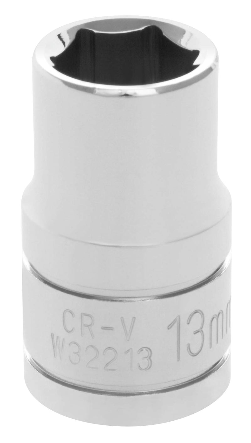 W32213 Performance Tool Socket (1/2-Inch Drive 13mm 6 Point), 1 Pack