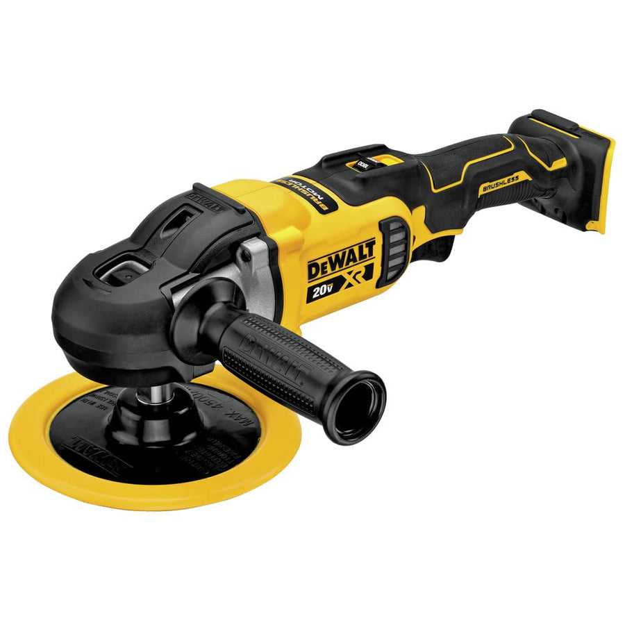 DEWALT 20V MAX* XR Rotary Cordless Polisher, Variable Speed, 7-Inch, 180 mm, Tool Only (DCM849B)