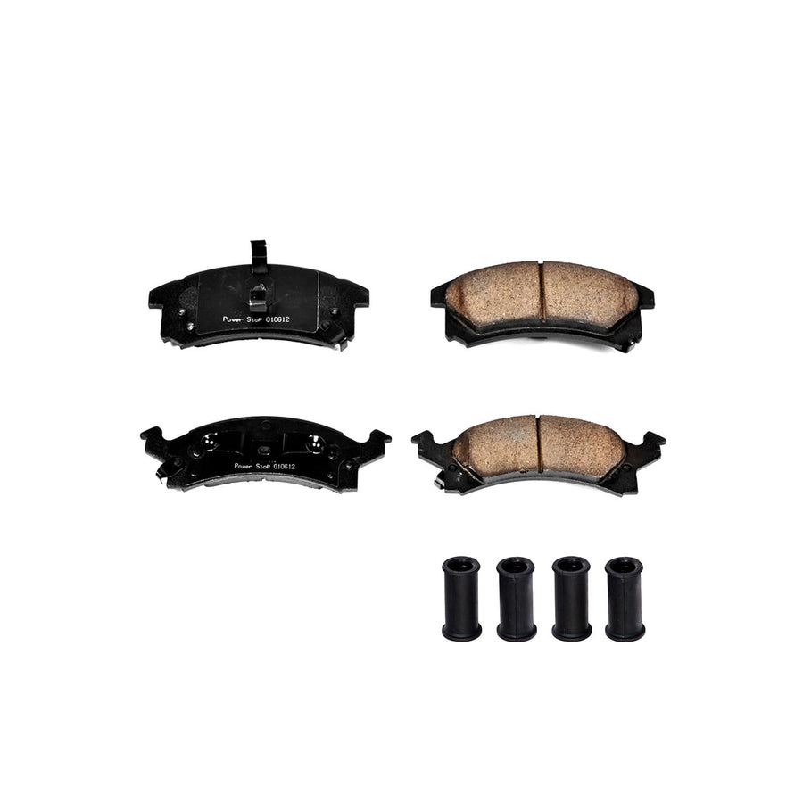 Power Stop Front Brake Kit For Buick Skylark 1996-98 | Chevrolet Beretta 1996 | Cavalier 1996-05 | Corsica 1996 | Oldsmobile Achieva 1996-98 - Brake Pads Ceramic With Installation Hardware, 17-673