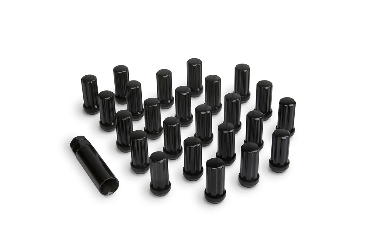 Lug Nut Kit ICON Alloys, M14 x 1.5, Black, 24 Count with Lug Key, 89141524B