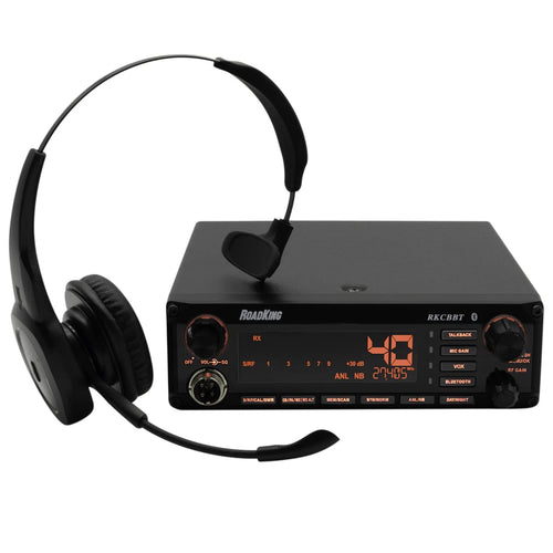 Voice-Activated RoadKing RKCBBT Hands-Free CB Radio with Bluetooth Headset and Microphone