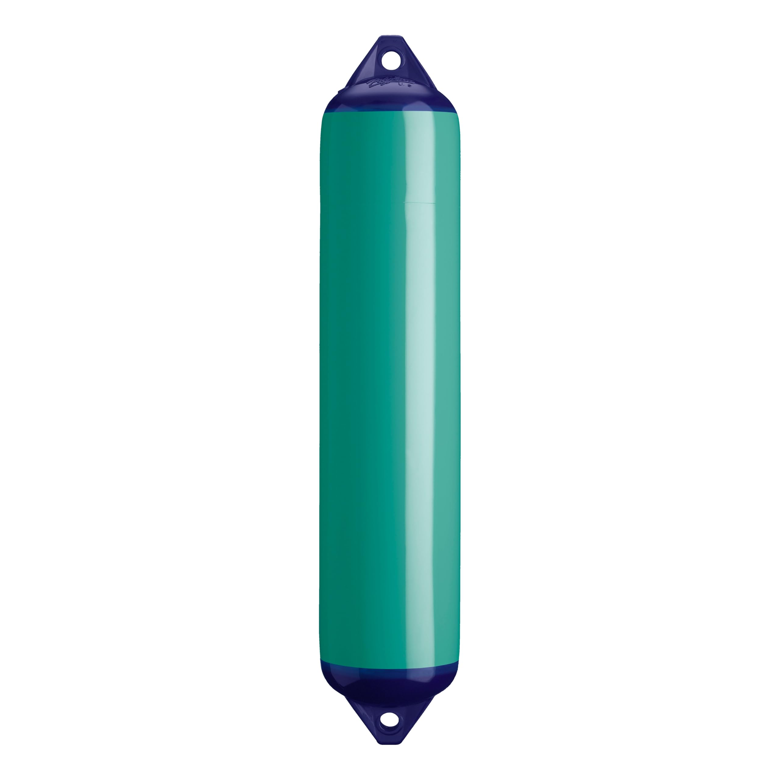 F-4 Standard Polyform Boat Fender Blue Ropehold - Teal