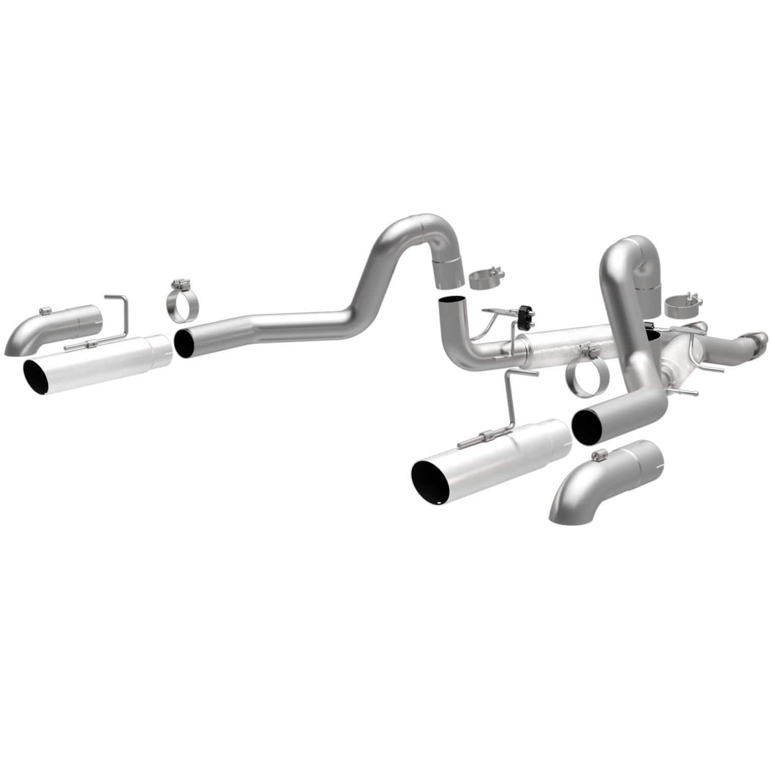 Performance Exhaust System MagnaFlow 16996: Cat-Back, Competition Series, Compatible with 1987-1993 Ford Mustang