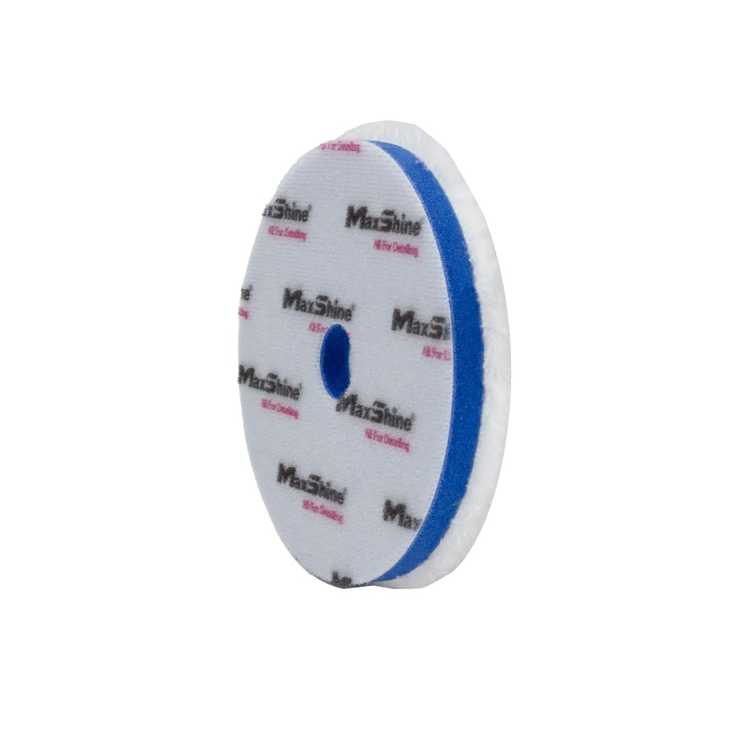 5" Maxshine Universal Microfiber DA Cutting Pad – High-Performance Polishing Pad for Heavy Defect Removal – Hook & Loop Backing – Ideal for Paint Correction & Auto Detailing