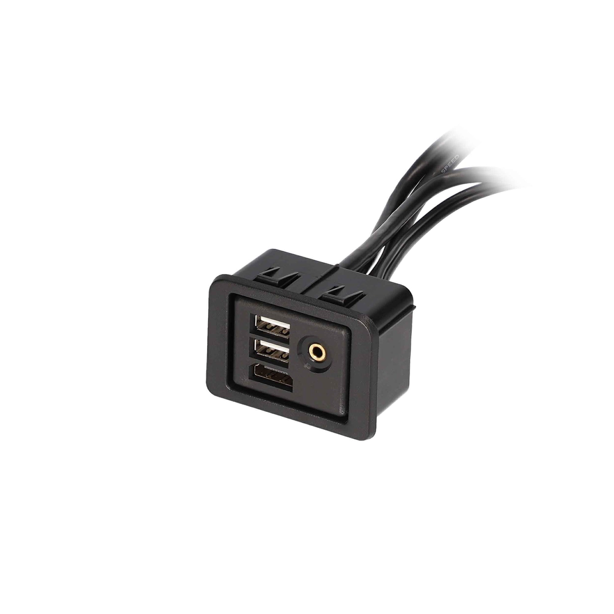 Heise USB/Aux/Hdmi Replacement Panel 3 Feet - Chrysler/Dodge/Jeep Axxess