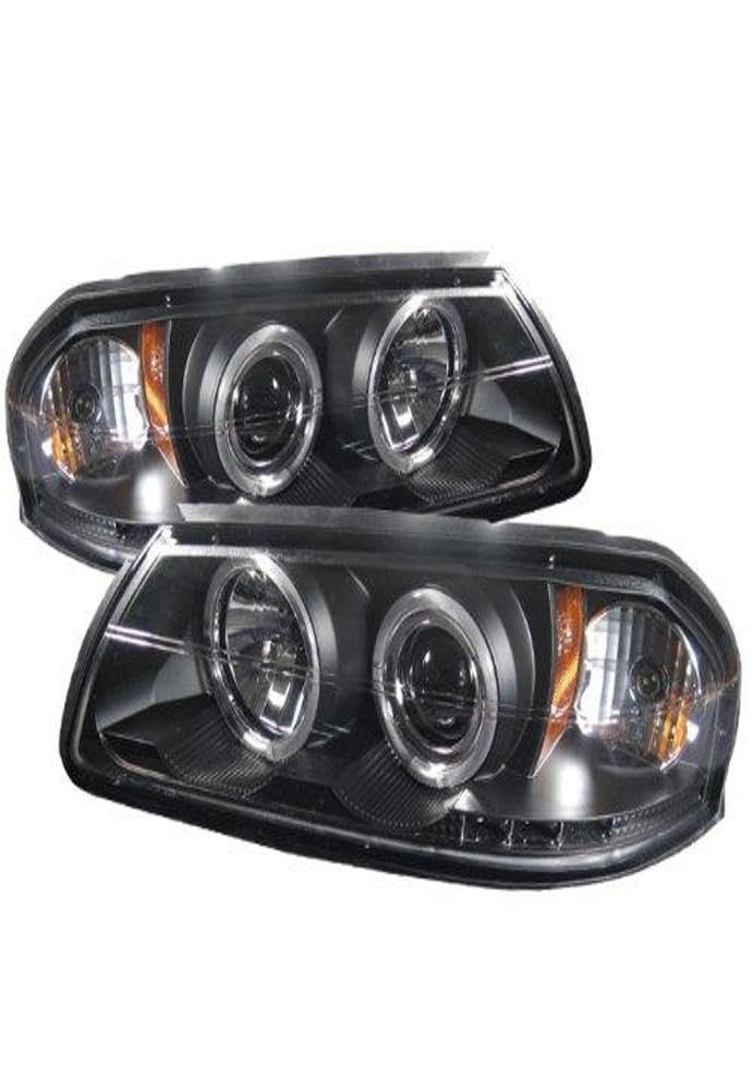 Chevy Impala Spyder Auto Halogen LED Projector Headlight Black