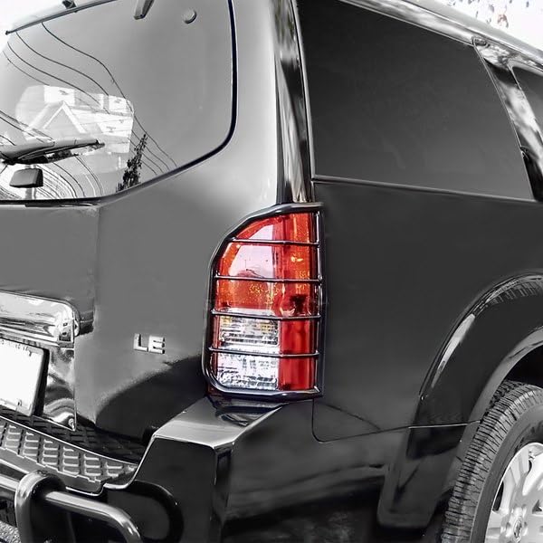 Tail Light Guards Black Horse Compatible with 2005-2012 Nissan Pathfinder-7G110206A