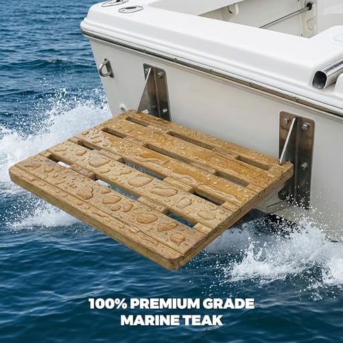 Teak Swim Platform Whitecap 60924 - 24" x 18"