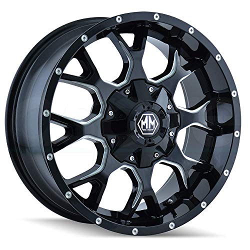 Warrior Mayhem 8015 Black Wheel with Milled Spokes (17x9"/12x139.7mm)