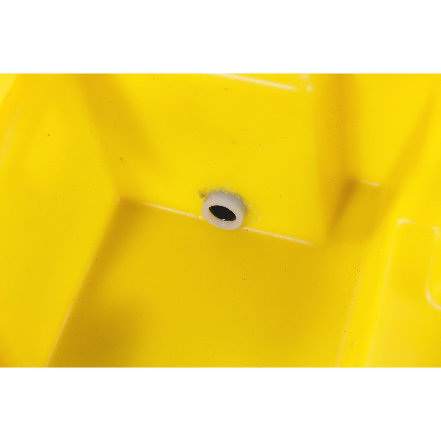 4 Drum Eagle Nestable Spill Containment Pallet with Drain and Forklift Pockets, 51.5"x51.5"x8", 66 Gallon Sump, 6,000 lbs. Load Capacity Secondary Containment Pallet, Made in USA, Yellow, 1646