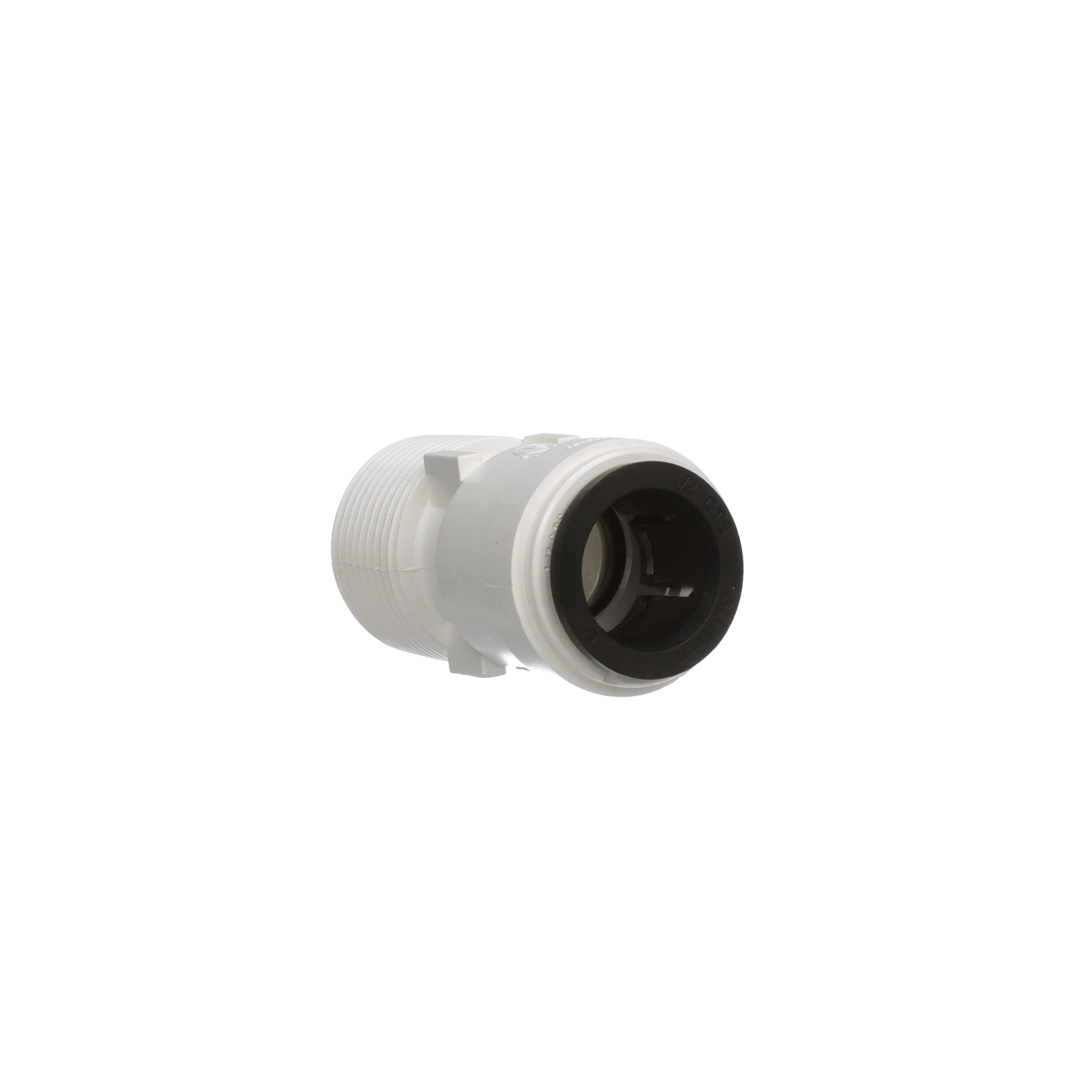 AquaLock Watts 3501-1012 Plastic Series, 1/2" CTS x 3/4" NPT Off-White Lead-Free Polysulfone Male Adapter Connector, O-Ring, Quick Push-to-Connect Design, Tool-Free Installation