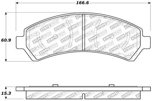 Sport Brake Pads StopTech 309.07260 with Shims and Hardware