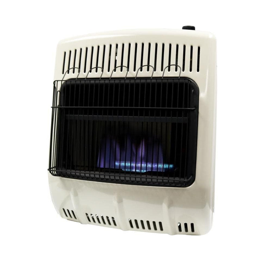 Vent-Free HEATSTAR 20,000 BTU Blue Flame Propane Heater with Thermostat and Blower HSSVFBF20LPBT
