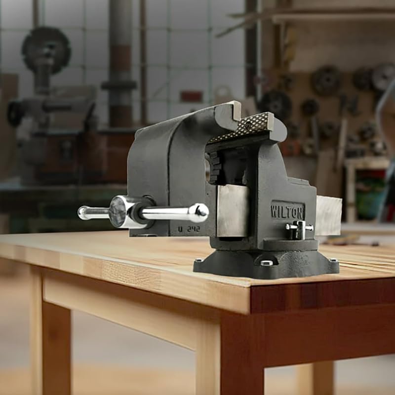 6" Jaw Width Wilton Shop Bench Vise, 6" Max Jaw Opening, 3-1/2" Throat (Model WS6)