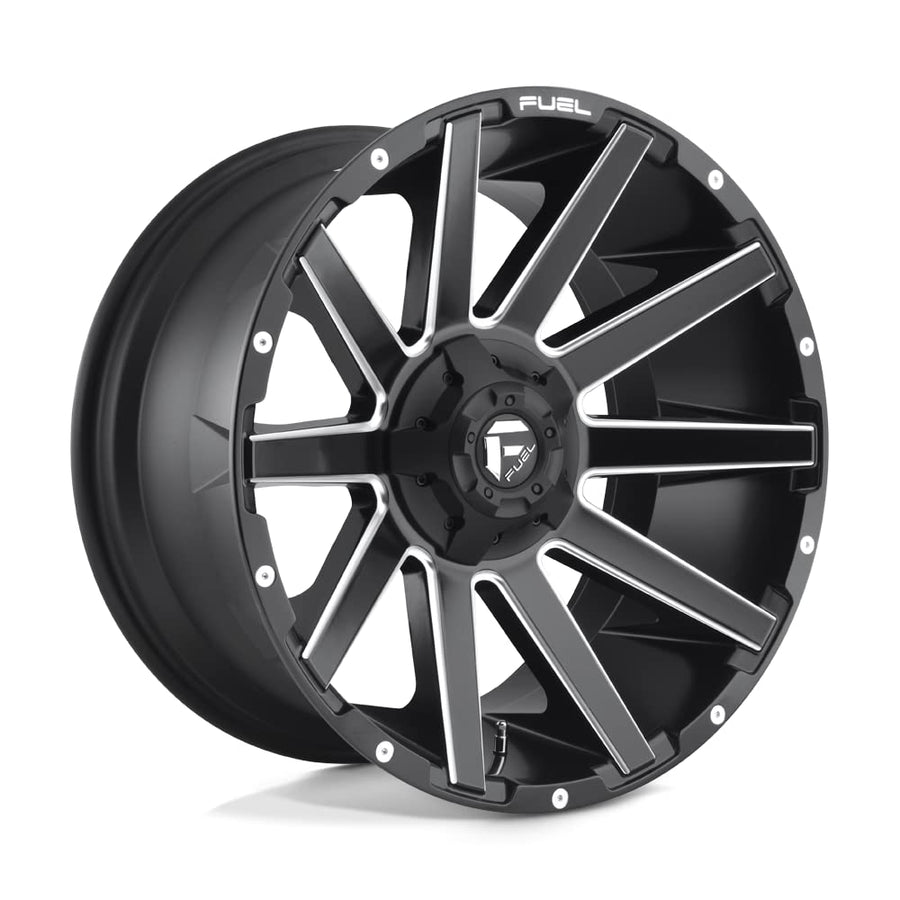 1PC Fuel D616 20X10 MT-BLK-MIL -18MM 8X180 - D61620001847