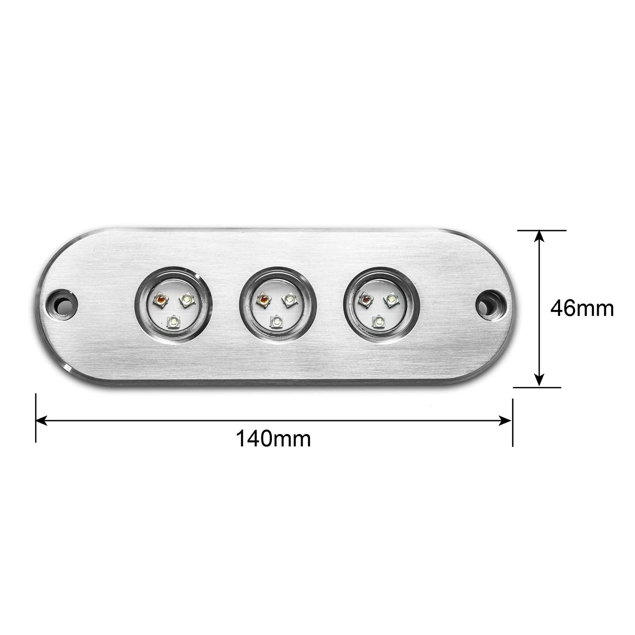 27W RGB LED Underwater Light KIT XKGLOW XK075002-KIT for Boat 2PC