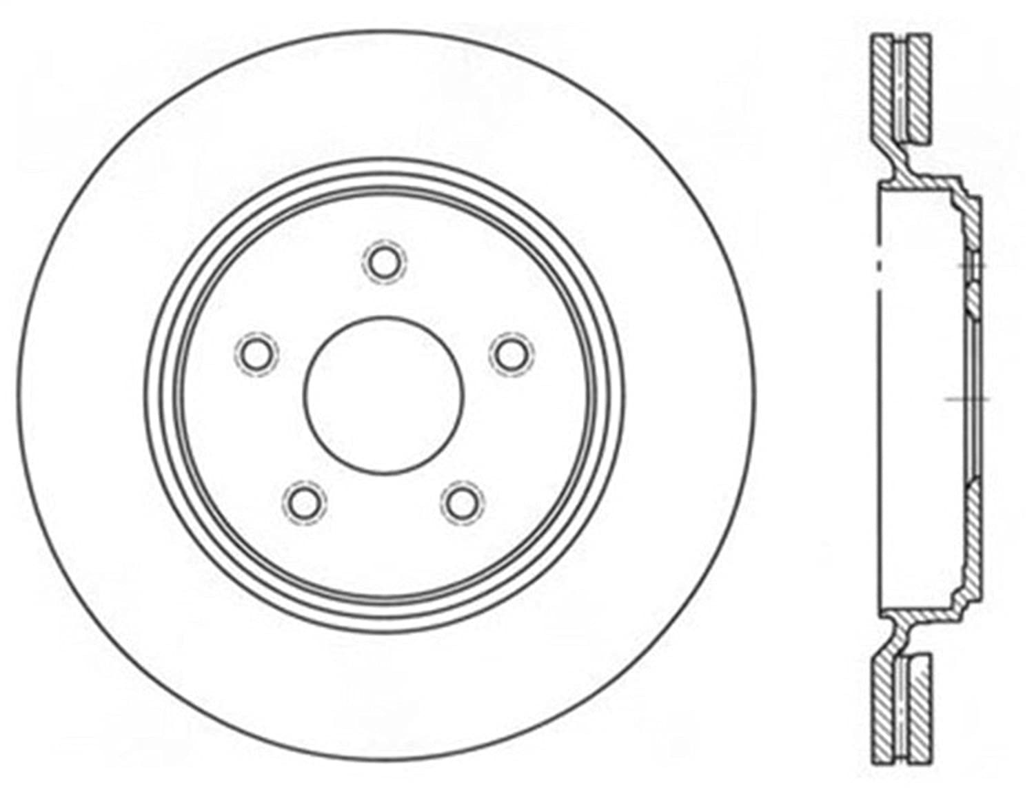 Sport Drilled/Slotted Brake Rotor StopTech 127.62096R (Rear Right), 1 Pack