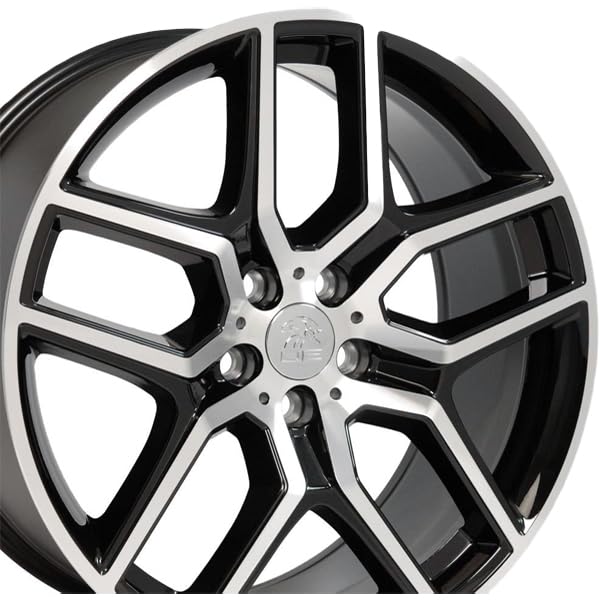 Black Machined Wheel OE Wheels LLC FR73-20090-5450-44MB Painted (20 x 9. inches /5 x 114 mm, 44 mm Offset)