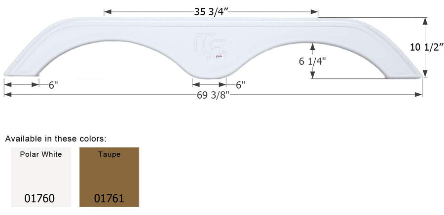 Fender Skirt ICON, Tandem, KZ, FS1760, Polar White