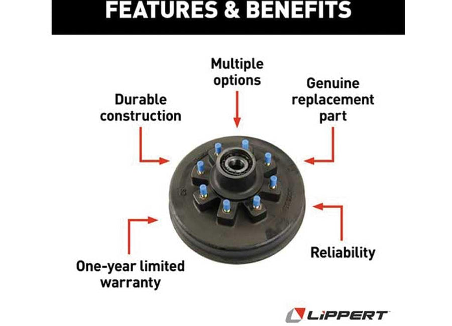 Brake HUB LIPPERT - 865-5/8 - THRD'D -