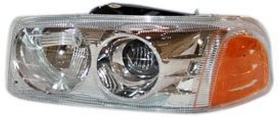 Left TYC Headlight Assembly Compatible with 1999-2007 GMC Sierra Pickup