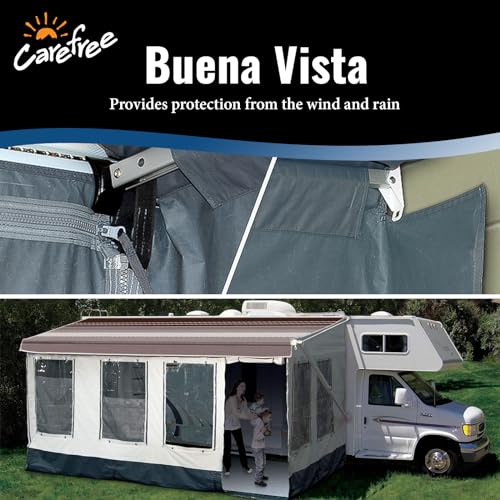 Buena Vista Room Carefree 211000A 10' - 11' Lightweight, Gray with Dark Gray Trim